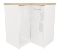 Szafka kuchenna narożna rogowa 90x90 Biały połysk