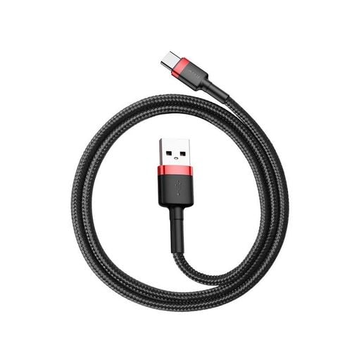 Kabel Usb-C Baseus Cafule 3A 1M (Czerwono-Czarny) na Arena.pl