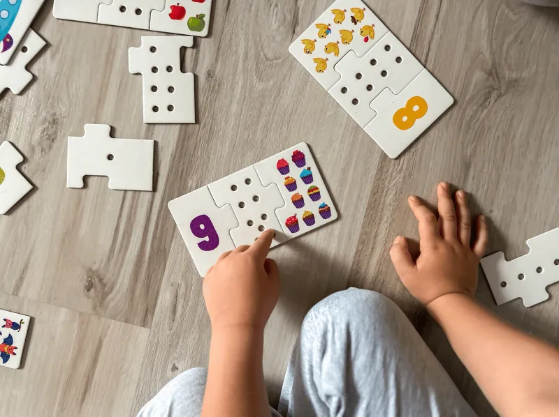 Puzzle Sensoryczne 30 Elementów. Cyferki zdjęcie 8