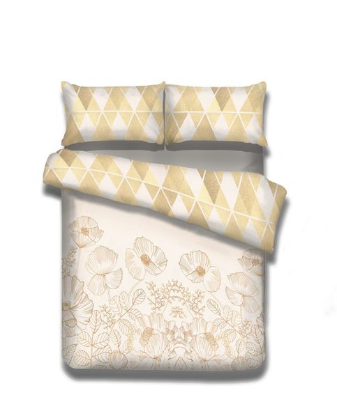 Pościel AmeliaHome SNUGGY GOLDENPOPPY 135X2002+80X802 zdjęcie 1
