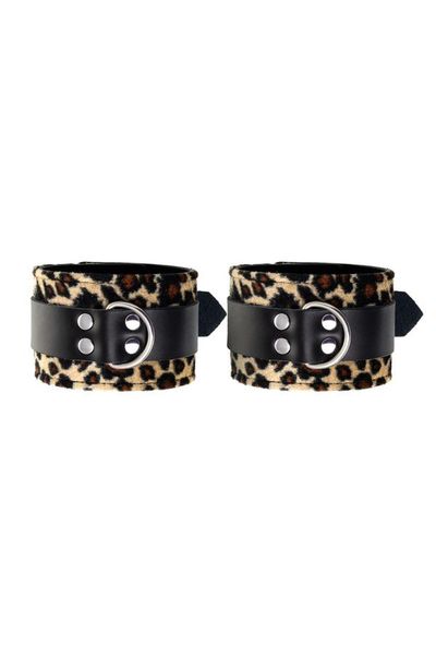 Anonymo handcuffs, PU leather, print, 19.5 cm zdjęcie 6