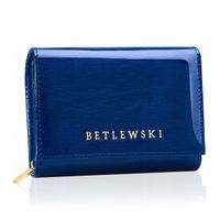 2X Betlewski portfel damski skórzany lakierowany mały ochrona RFID zapinany