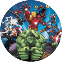 Opłatek na tort AVENGERS Batman Iron Man Hulk Thor CPT. Ameryka Spiderman