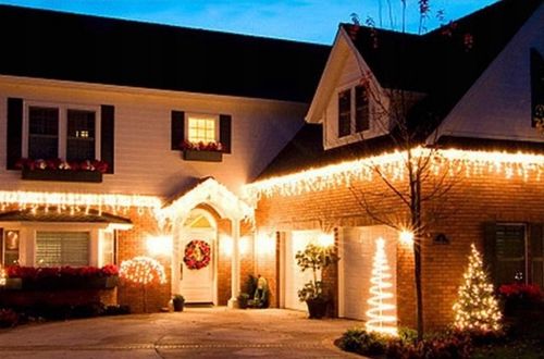 SOPLE FLASH 500 LED ZEWNĘTRZNE BIAŁE CIEPŁE CHOINKOWE z Flashem ZIMNYM na Arena.pl