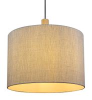 Lampa wisząca Roger 15378H nad stół z abażurem szara
