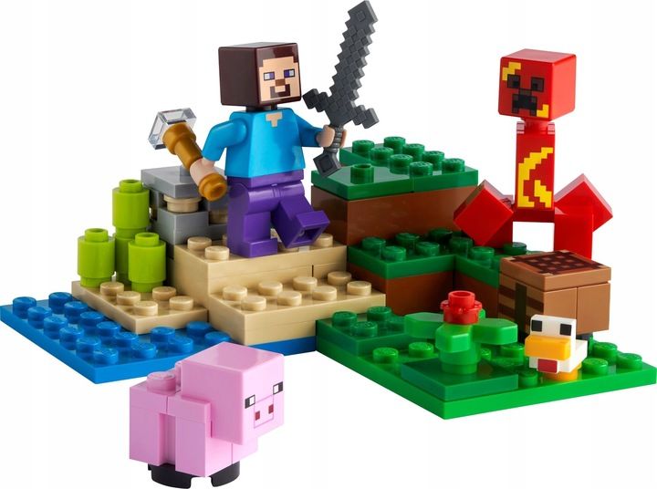 LEGO MAINCRAFT LAVA LAWOWY CREEPER 21177 + Toba na prezent zdjęcie 6
