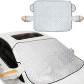 Osłona mata na szybę lusterka antyszronowa dwustronna do auta XXL