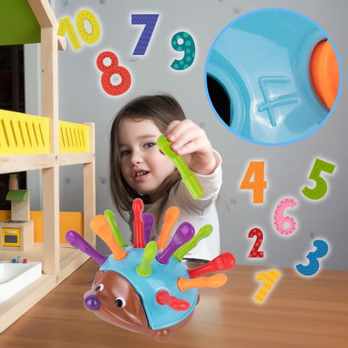 Sorter Jeżyk Układanka Edukacyjna Jeż Montessori Gra Liczby na Arena.pl