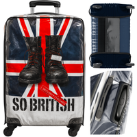 POKROWIEC OCHRONNY NA ŚREDNIĄ WALIZKĘ PODRÓŻNĄ ETUI BAGAŻ PRZEŹROCZYSTY