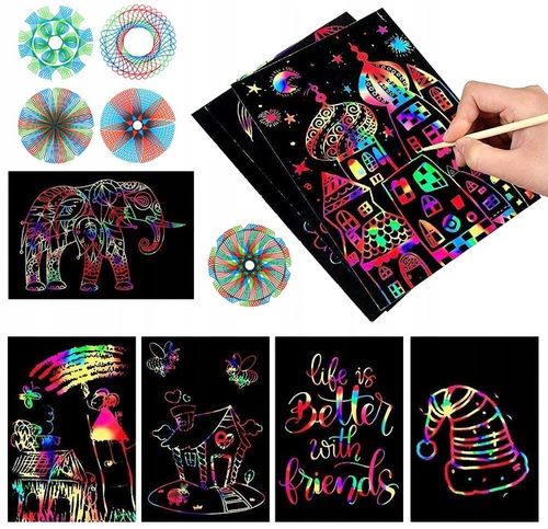 Spirograf Zestaw Do Rysowania 3D Dla Dzieci Szablony Gratis Kreatywna na Arena.pl