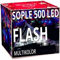 SOPLE FLASH 500 LED ZEWNĘTRZNE MULTIKOLOR KOLOROWE lampki z Flashem
