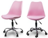 KRZESŁO OBROTOWE FOTEL MŁODZIEŻ DZIECI NOWOCZESNY Kolor: Różowy