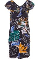 Dorothy Perkins Czarna Sukienka w Kwiaty - 40 / L