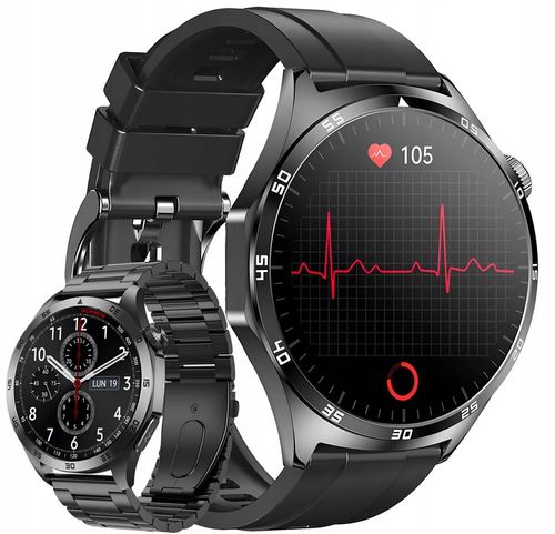 ZEGAREK MĘSKI SMARTWATCH AMOLED 466x466 EKG GLUKOZA CIŚNIENIE TEMPERATURA na Arena.pl