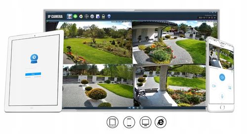 OBROTOWA KAMERA ZEWNĘTRZNA IP WIFI 3X ZOOM 5MPx 2K na Arena.pl