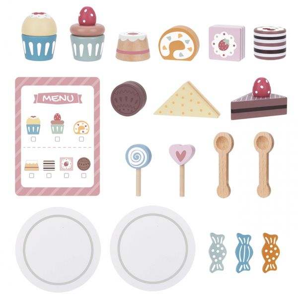 TOOKY TOY Patera Słodkości Drewniany Stojak Babeczki Ciasta zdjęcie 11