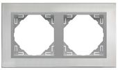 Efapel metallo ramka 2-krotna stal inox aluminium 90920 tia
