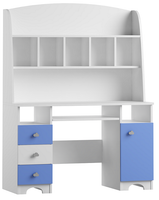 duże biurko do pokoju dziecka z nadstawką szuflady dziecięce CLOUDS NB43