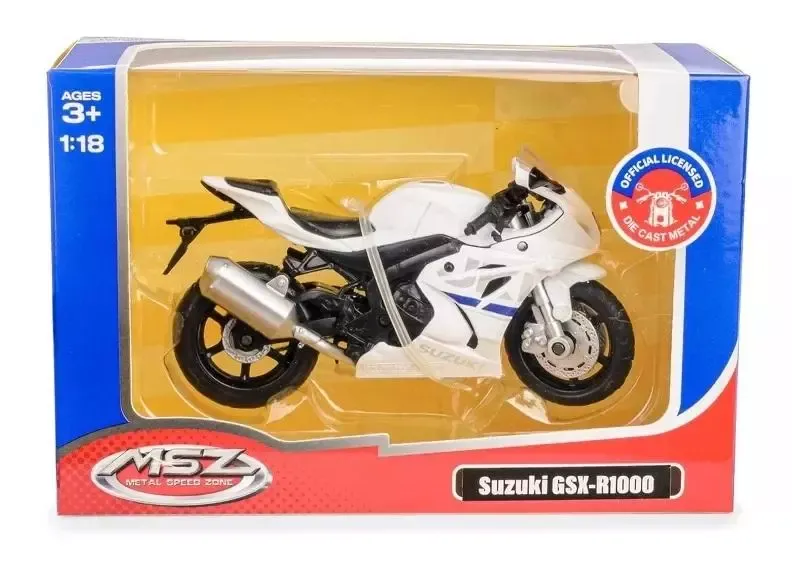 MSZ 1:18 SUZUKI GSX-R1000/67703/white zdjęcie 1
