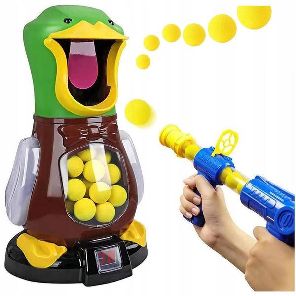 STRZELANIE DO CELU GŁODNA KACZKA PISTOLET + KULKI zdjęcie 1