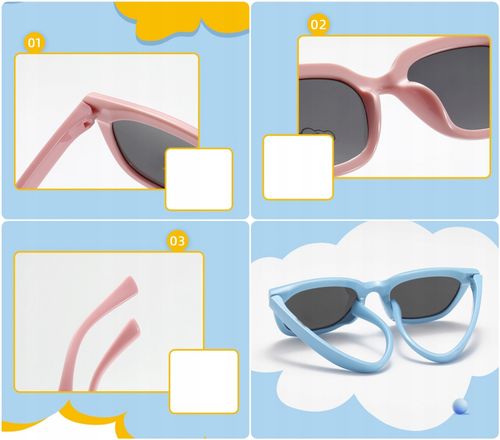 Dziecięce 5-9 lat Okulary przeciwsłoneczne z Polaryzacją dla dzieci RÓŻOWE na Arena.pl