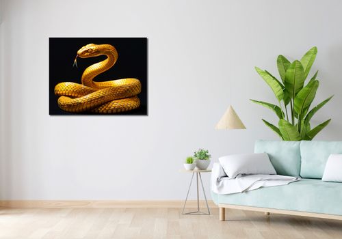 Obraz 90x70cm Złoty Wąż na Arena.pl