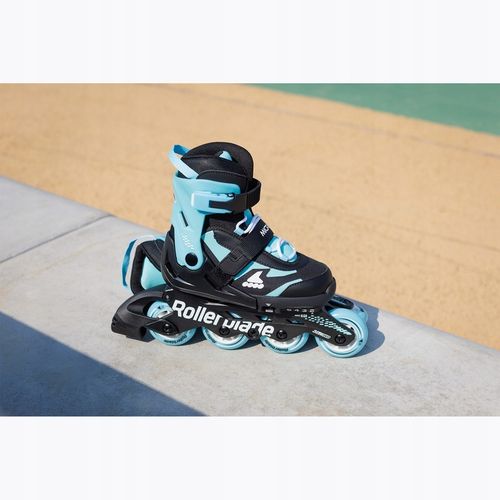 Rolki dziecięce Rollerblade Microblade Jr black/light blue 36.5-40.5 EU na Arena.pl