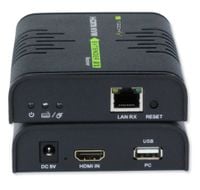 Techly KVM Extender HDMI+USB po skrętce Cat5e/6 do 120m