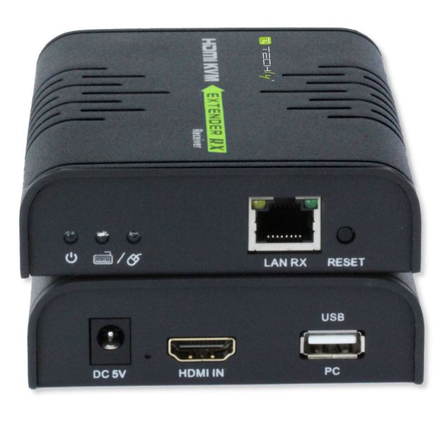 Techly KVM Extender HDMI+USB po skrętce Cat5e/6 do 120m zdjęcie 1
