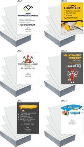 Ulotki A5 PRACE REMONTOWO WYKOŃCZENIOWE 100 szt firmowe + PROJEKT GRATIS na Arena.pl