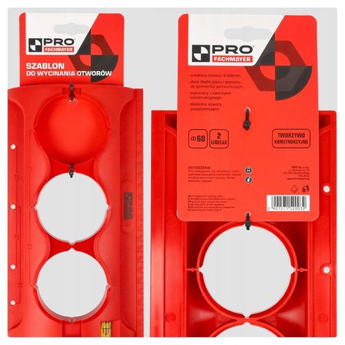 WZORNIK SZABLON DO WYCINANIA WYMIAROWANIA OTWORÓW POD PUSZKI GNIAZDEK na Arena.pl