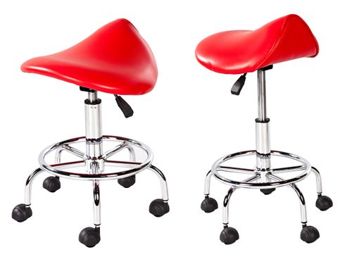 Krzesło siodłowe - czerwone Physa Adonis Red na Arena.pl