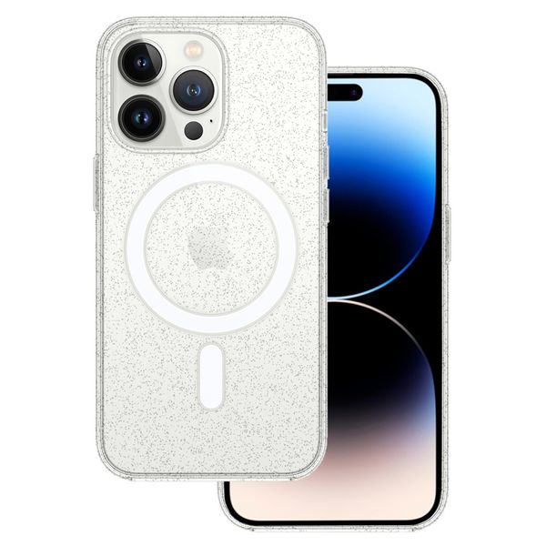 TEL PROTECT MagSilicone Clear Case do Iphone 14 Pro Max Glitter zdjęcie 1