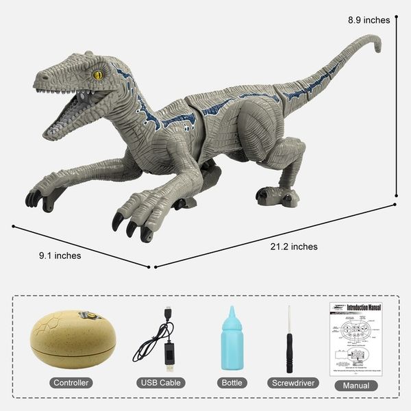 INTELIGENTNY ROBOT DINOZAUR ZDALNIE STEROWANY PARA zdjęcie 4