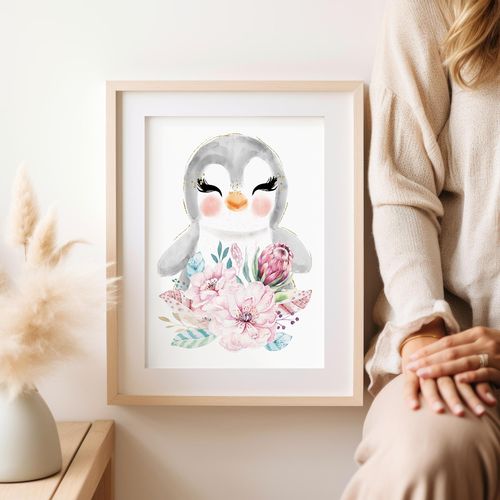 Plakat pingwin, pingwinek plakaty do pokoju dziecka 30x40 cm na Arena.pl