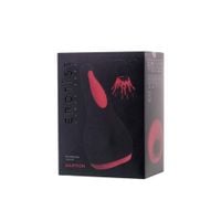 erotist eruption; rechargeable masturbator, silicone, black, 18.5 cm.