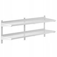 Półka wisząca - 150 cm - 2 blaty Royal Catering RCWR-1500.4 10011462