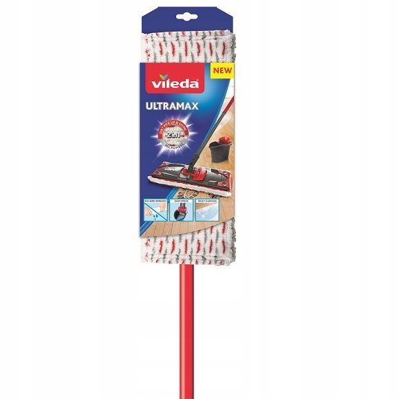MOP PŁASKI ULTRAMAX VILEDA Z DRĄŻKIEM TELESKOPOWYM zdjęcie 1