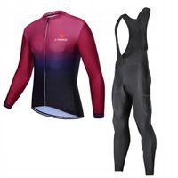 Komplet Rowerowy Termoaktywny Z Wkładką Męski Ocieplany Dopasowany Żel 4XL