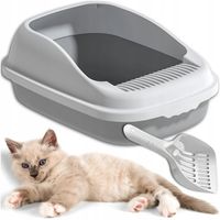 SOLIDNA OTWARTA KUWETA DLA KOTA WYTRZYMAŁA NA ŻWIREK + ŁOPATKA GRATIS