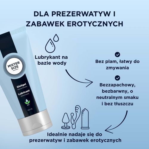 organiczny lubrykant wodny bio lubricant 100ml mister size na Arena.pl