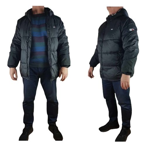 Męska kurtka zimowa Tommy Jeans -TJM Plus DM0DM15869 czarna pikowana - XXL na Arena.pl