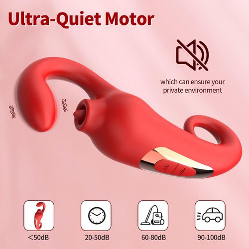 wibrator merfi, 10 vibration functions, 10 frequency tongue licking usb na Arena.pl