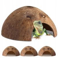KOKOS DO AKWARIUM TERRARIUM ŁUPINA KOKOSA KRYJÓWKA DLA RYB PAJĄKA CHOMIKA