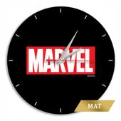 2 x Zegar Ścienny Matowy MARVEL Czarny