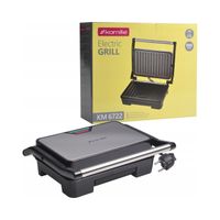 Kontaktowy, składany grill elektryczny Kamille KM6722 czarny 900 W