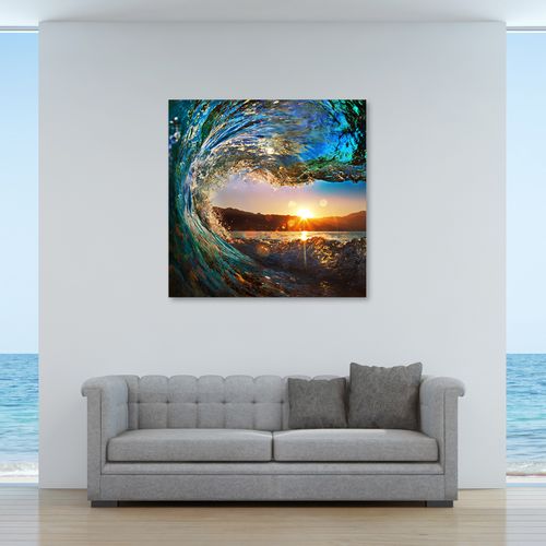 OBRAZ NA PŁÓTNIE Fala Morze Słońce na Arena.pl
