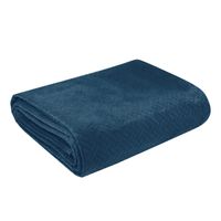 Narzuta welurowa pikowana 170X210 granatowa