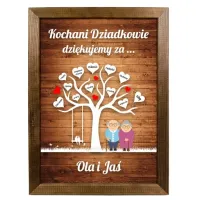 PODZIĘKOWANIE DLA DZIADKÓW PREZENT DLA BABCI RAMKA