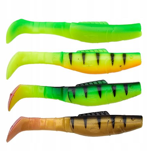 Zestaw 14 gum typu kopyto rippery 7,5 cm 4,3g okonie szczupaki mix kolorów na Arena.pl